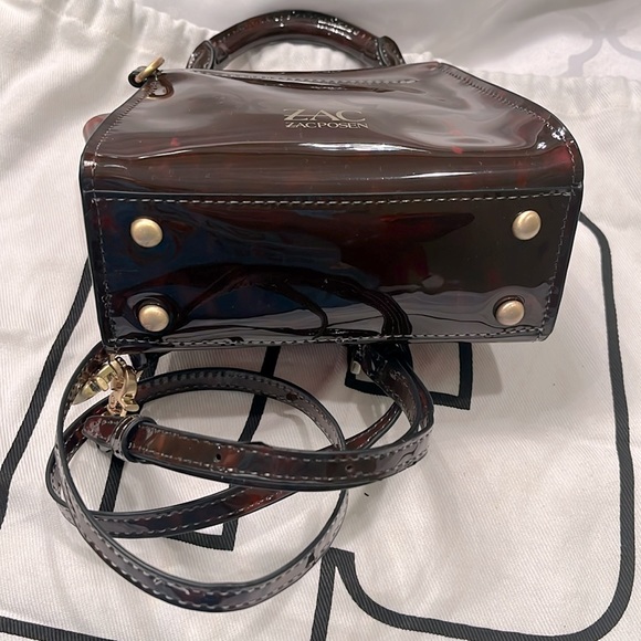 💯 authentic ZAC ZACPOSEN EARTHA MINI HANDBAG/ CROSSBODY  BAG gold hardware - Picture 4 of 7